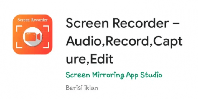 Aplikasi perekam layar android