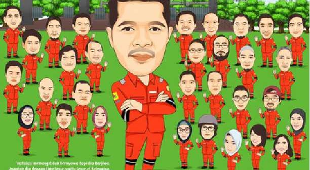 ide kado untuk ayah - lukisan karikatur digital