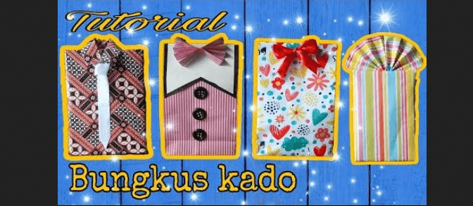 Cara melipat kertas kado