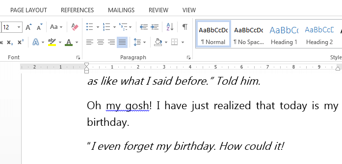 cek typo di word online