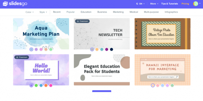 cara download template PPT