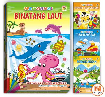 Buku Mewarnai Seri Binatang