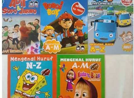 Buku Mewarnai Seri kartun