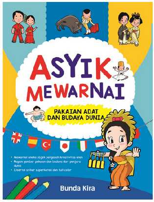 Buku Mewarnai pakaian adat dan budaya