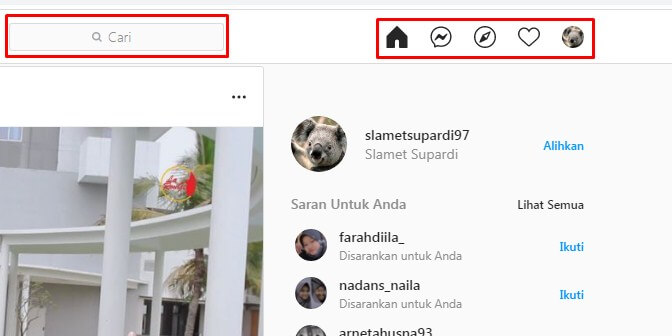 Cara menggunakan instagram web