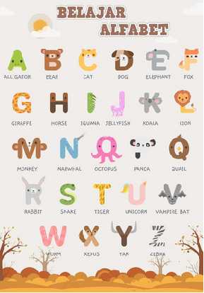 Poster alfabet