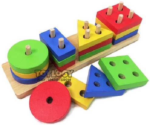 Kado Anak Umur 1 Tahun - balok kayu