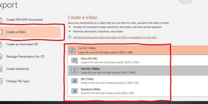 cara convert PPT menjadi video