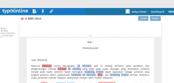 cek typo di word