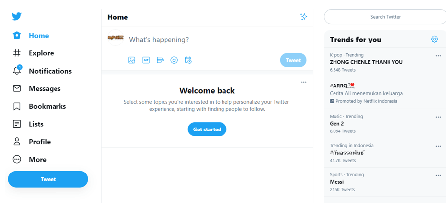 cara mendaftar twitter