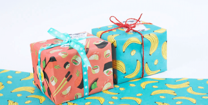 bikin pita dari kertas kado