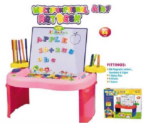 Kado anak 2 tahun multifunctional art desk 4 in 1