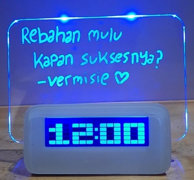 Jam Meja Digital LED Alarm