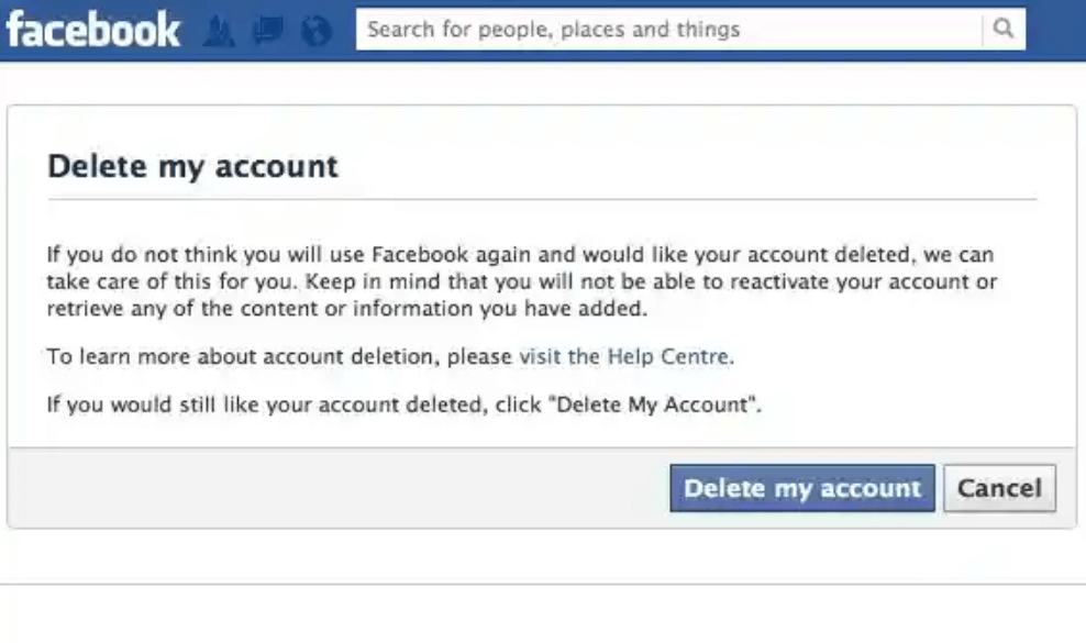 Cara Menghapus Akun Facebook