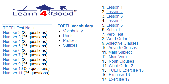 Belajar TOEFL Gratis