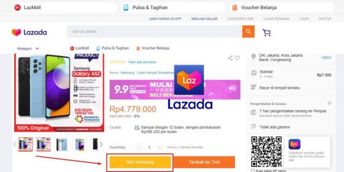 kredit hp di lazada