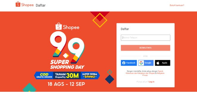kredit hp di shopee