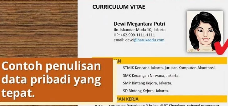 Contoh resume terbaik