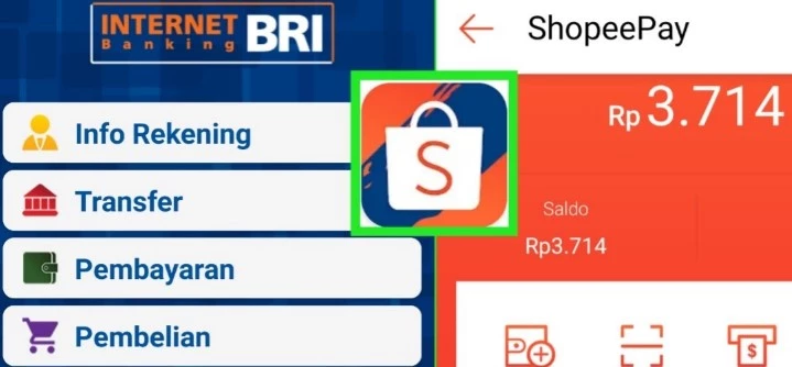 cara mengisi Shopee Pay