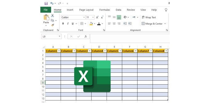 cara menambah kolom di excel