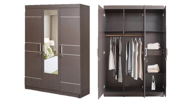 ukuran lemari 3 pintu