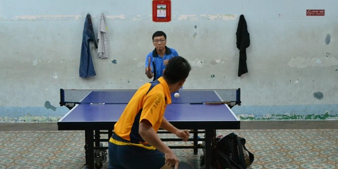 ukuran meja pingpong
