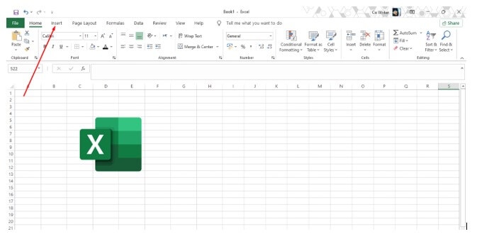 cara menambah kolom di excel