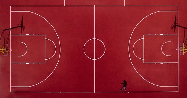 ukuran lapangan bola basket