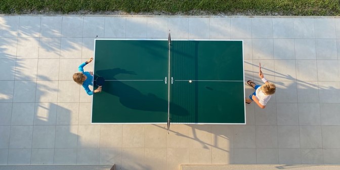 ukuran meja pingpong