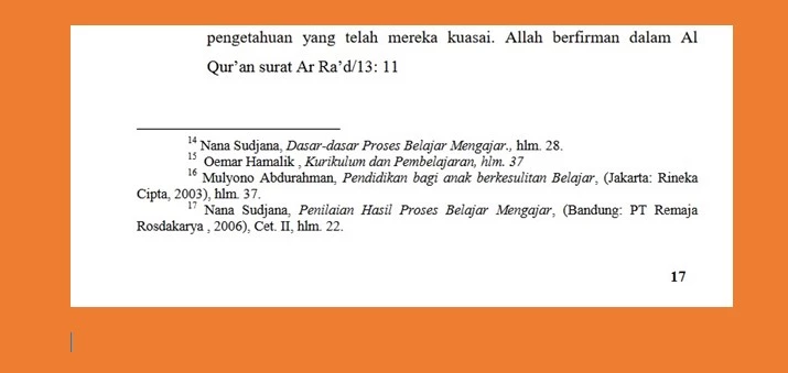 Cara membuat footnote