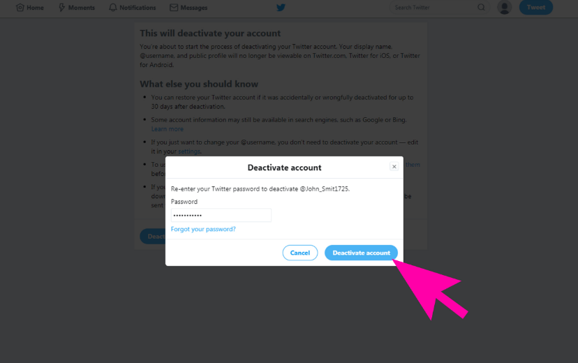 Cara Menghapus Akun Twitter