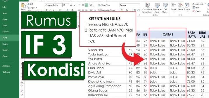 Cara Menggunakan Rumus IF di Excel untuk Keperluan Laporan