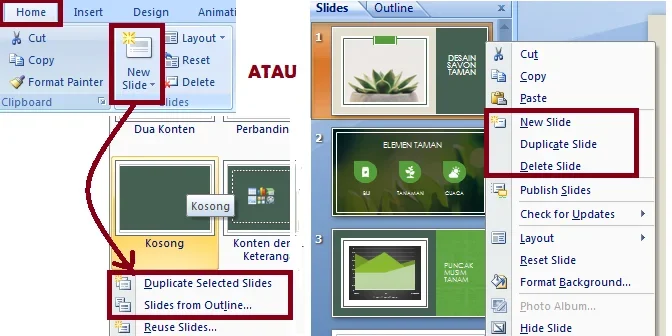 Cara membuat slide power point