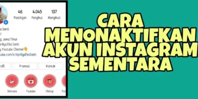 cara blokir akun IG sendiri