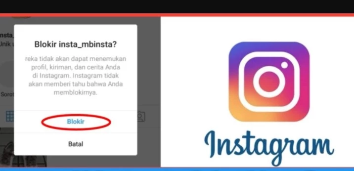 cara blokir akun IG sendiri