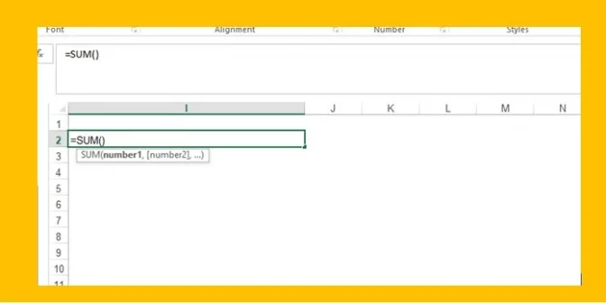 cara menjumlahkan di excel