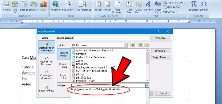 fungsi hyperlink