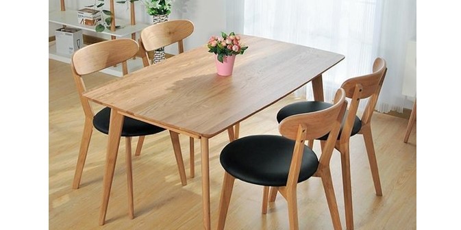 ukuran meja makan 4 kursi