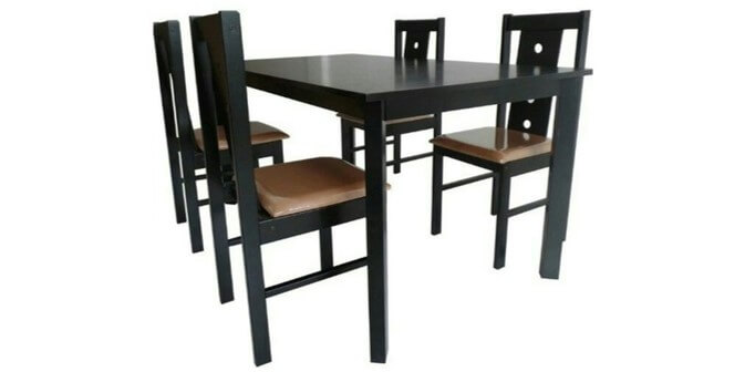 ukuran meja makan 4 kursi