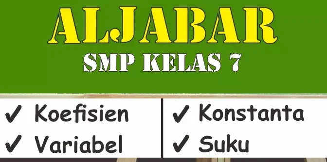 Contoh soal aljabar kelas 7