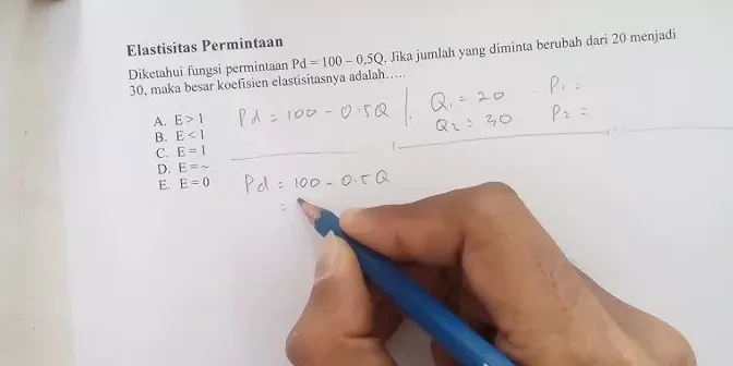 contoh soal elastisitas