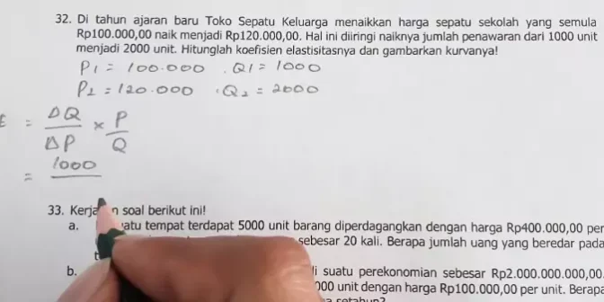 contoh soal elastisitas silang