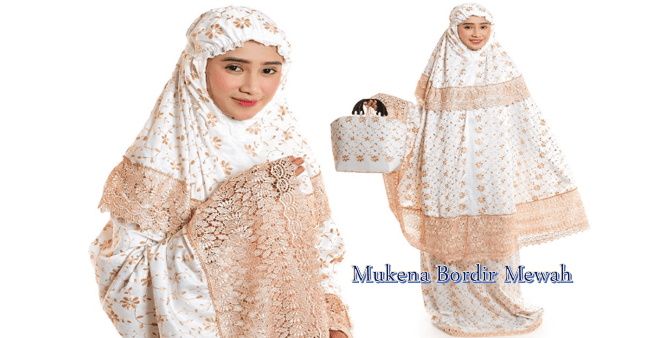 7 Model Mukena Bordir Mewah dan Berkualitas