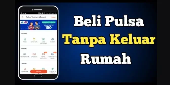 Beli pulsa di Shopee