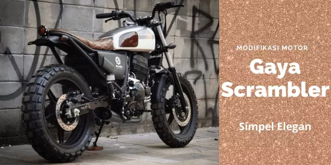 Modifikasi motor scrambler