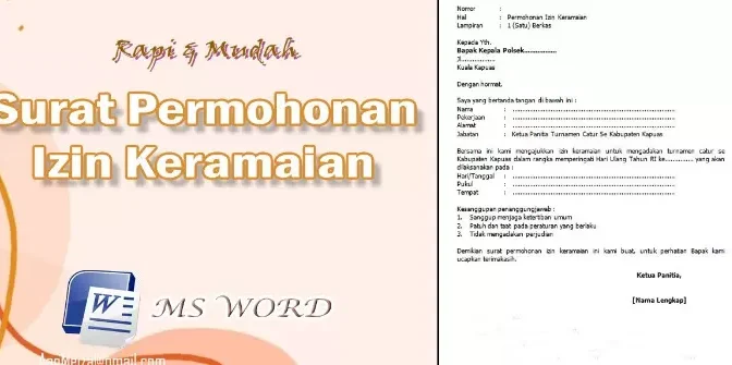 contoh surat permohonan izin