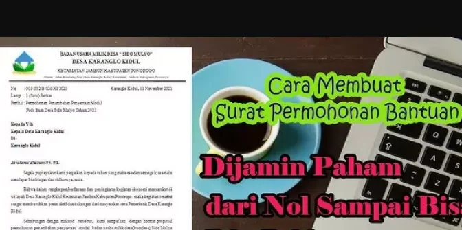 Contoh surat permohonan bantuan