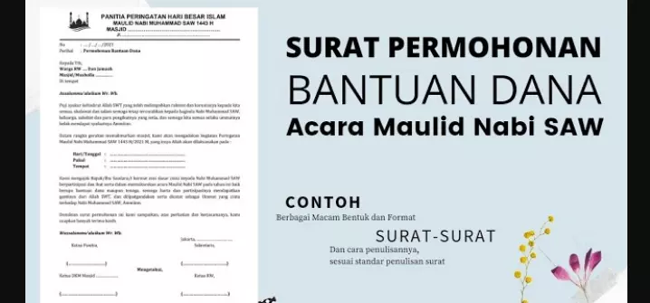 contoh surat permohonan