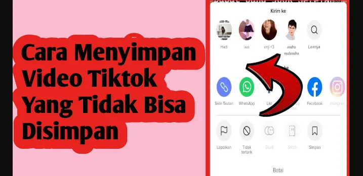 Cara menyimpan video Tiktok