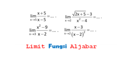 contoh soal limit fungsi aljabar